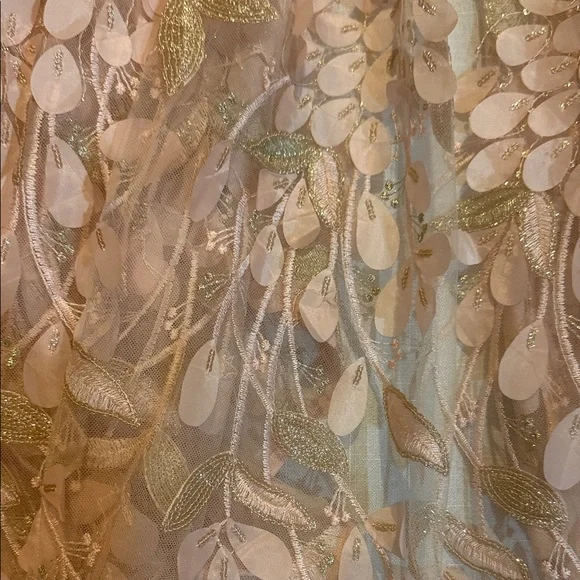 Xscape Pink Floral Lace High Low Dress - Picture 8 of 9